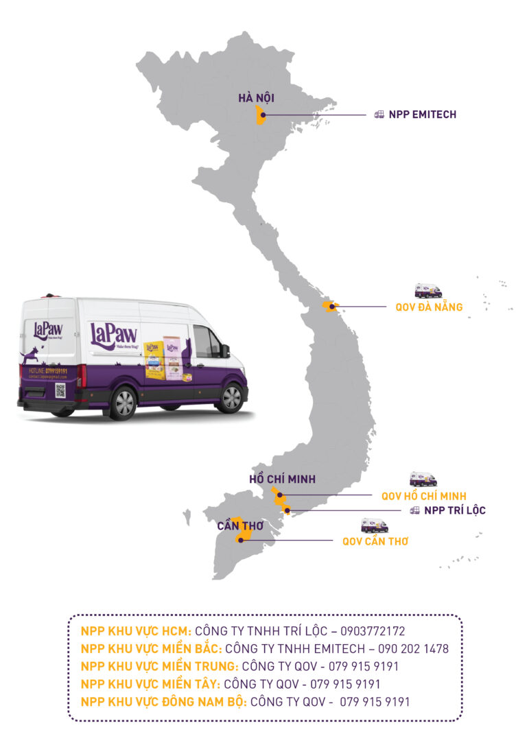 Bảng nhà phân phối laPaw
