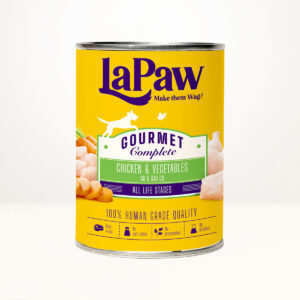 Hình ảnh pate chó mọi lứa tuổi laPaw vị gà và rau củ 375g