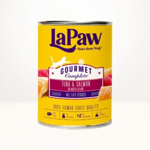 Hình ảnh pate mèo mọi lứa tuổi LaPaw vị cá ngừ vị cá hồi 375g