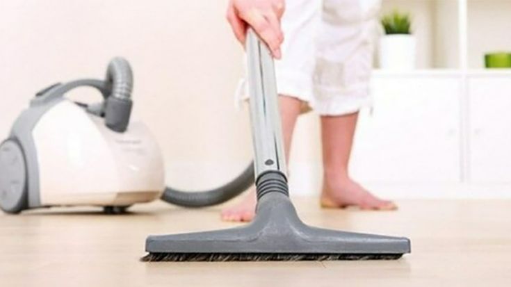 Loại bỏ lông mèo trên sàn bằng máy hút bụi