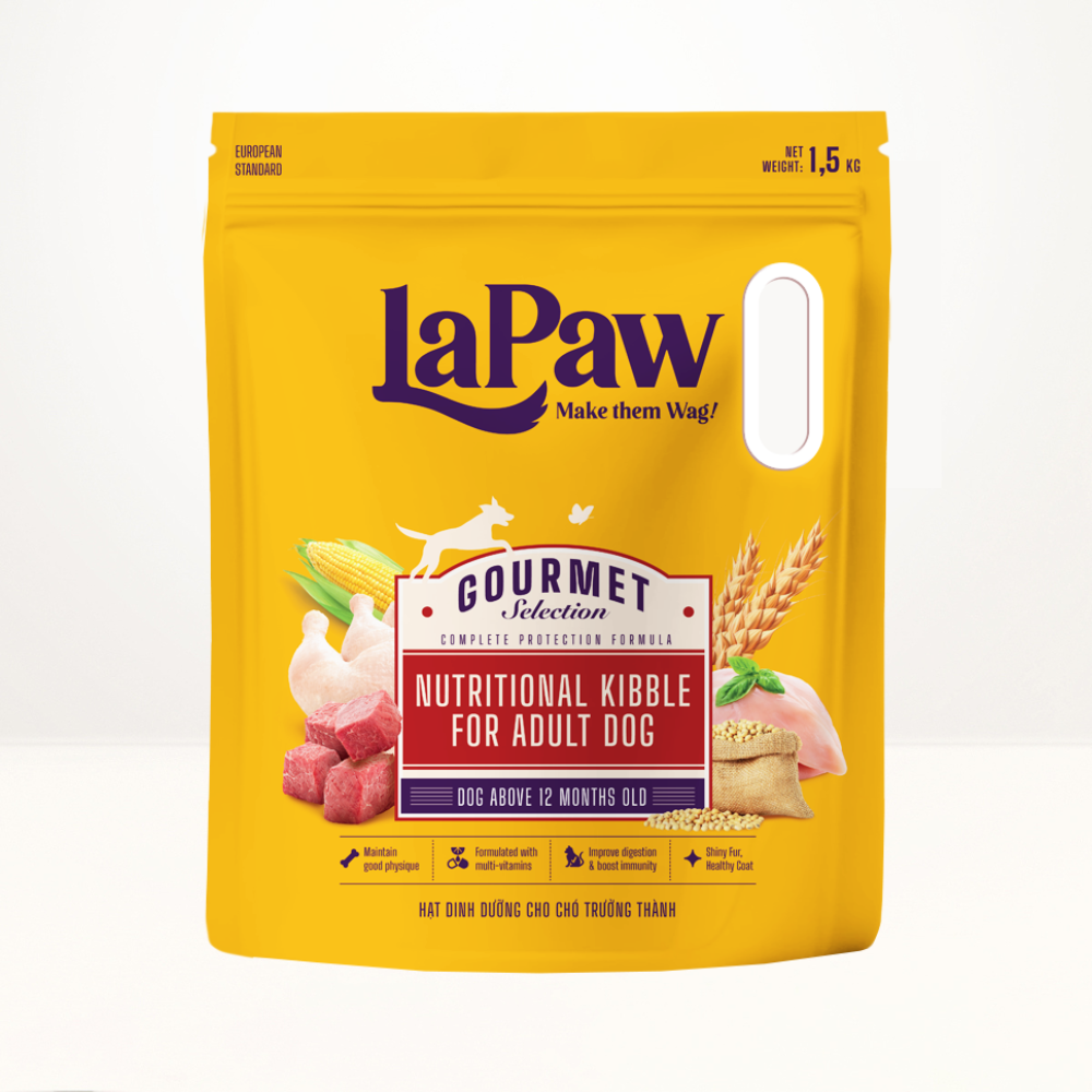 Hạt cho chó trưởng thành laPaw Gourmet hỗn hợp dinh dưỡng